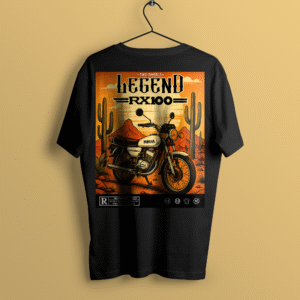 Yamaha RX100 Oversized Premium T-shirt | Front and Back