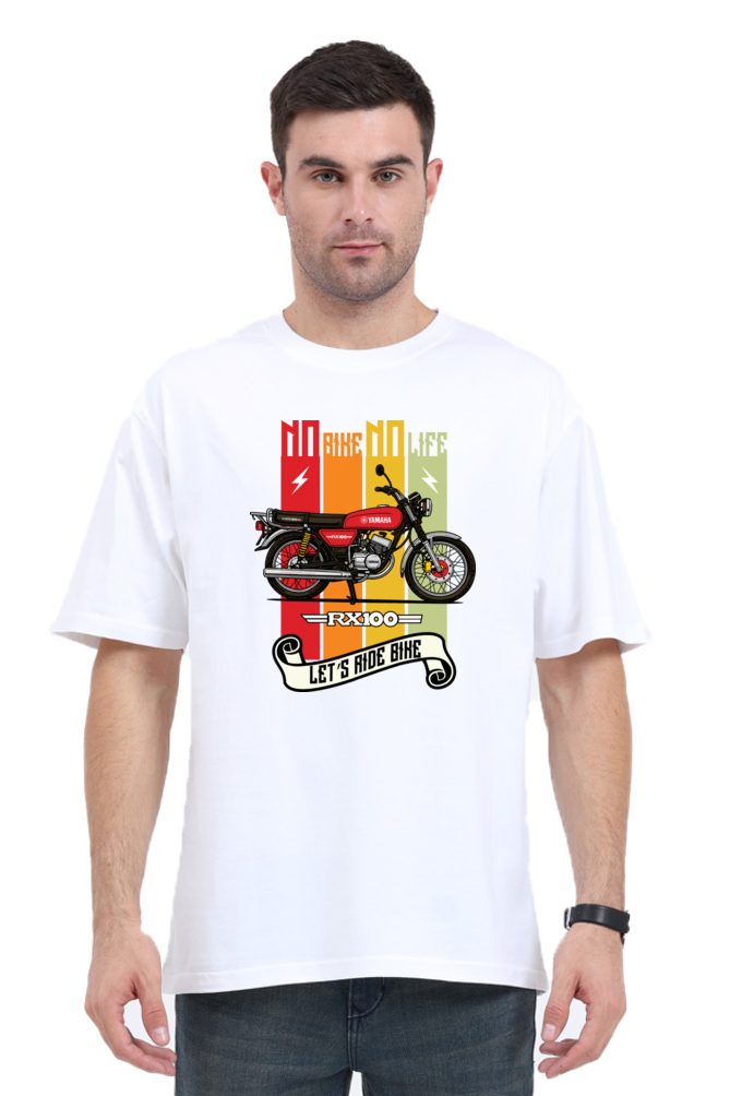 No Bike No Life | Yamaha rx100 Oversized Premium Tshirt - Image 9