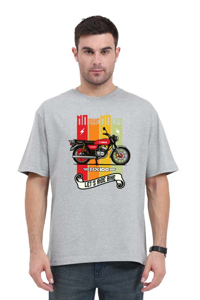 No Bike No Life | Yamaha rx100 Oversized Premium Tshirt - Image 8