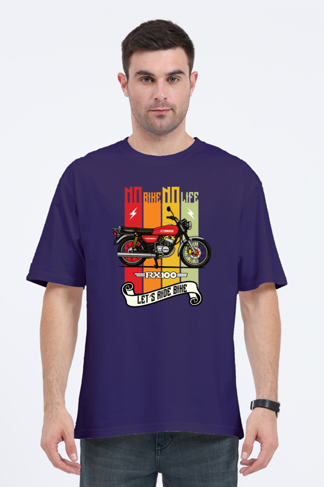 No Bike No Life | Yamaha rx100 Oversized Premium Tshirt - Image 7
