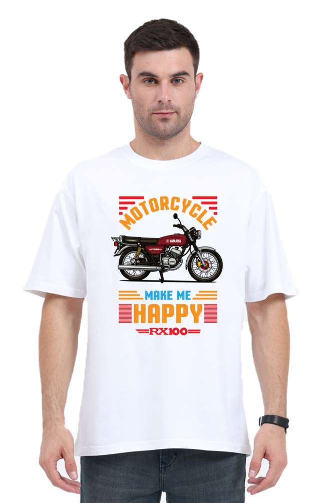 RX100 Makes Me happy | Premium Oversized Tshirt Front Print - Image 6