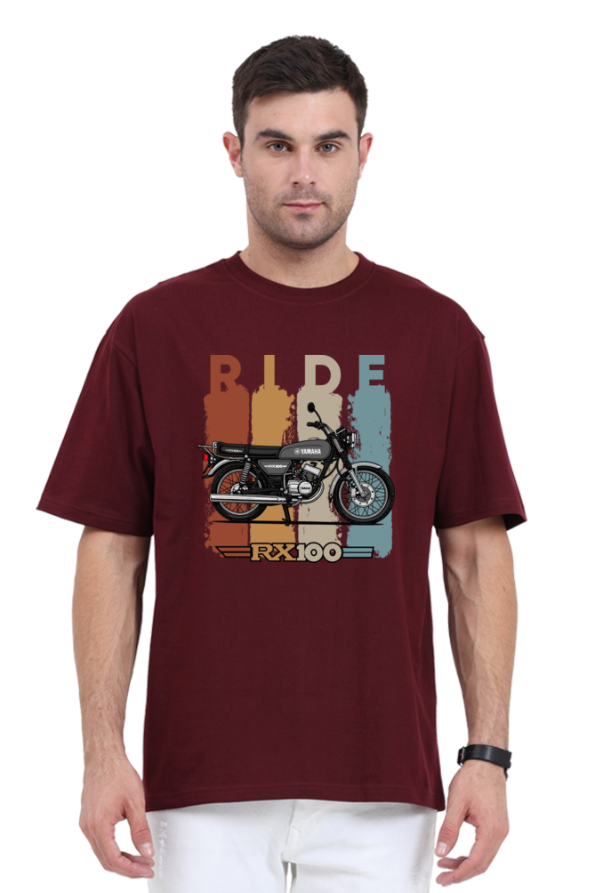 Ride Yamaha Rx100 | Oversized Premium Tshirt - Image 4