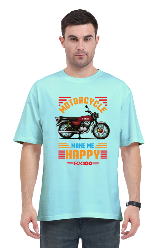 RX100 Makes Me happy | Premium Oversized Tshirt Front Print - Image 3