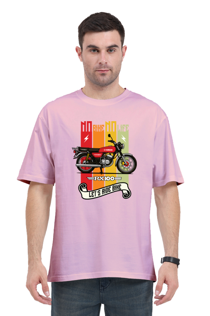 No Bike No Life | Yamaha rx100 Oversized Premium Tshirt - Image 5