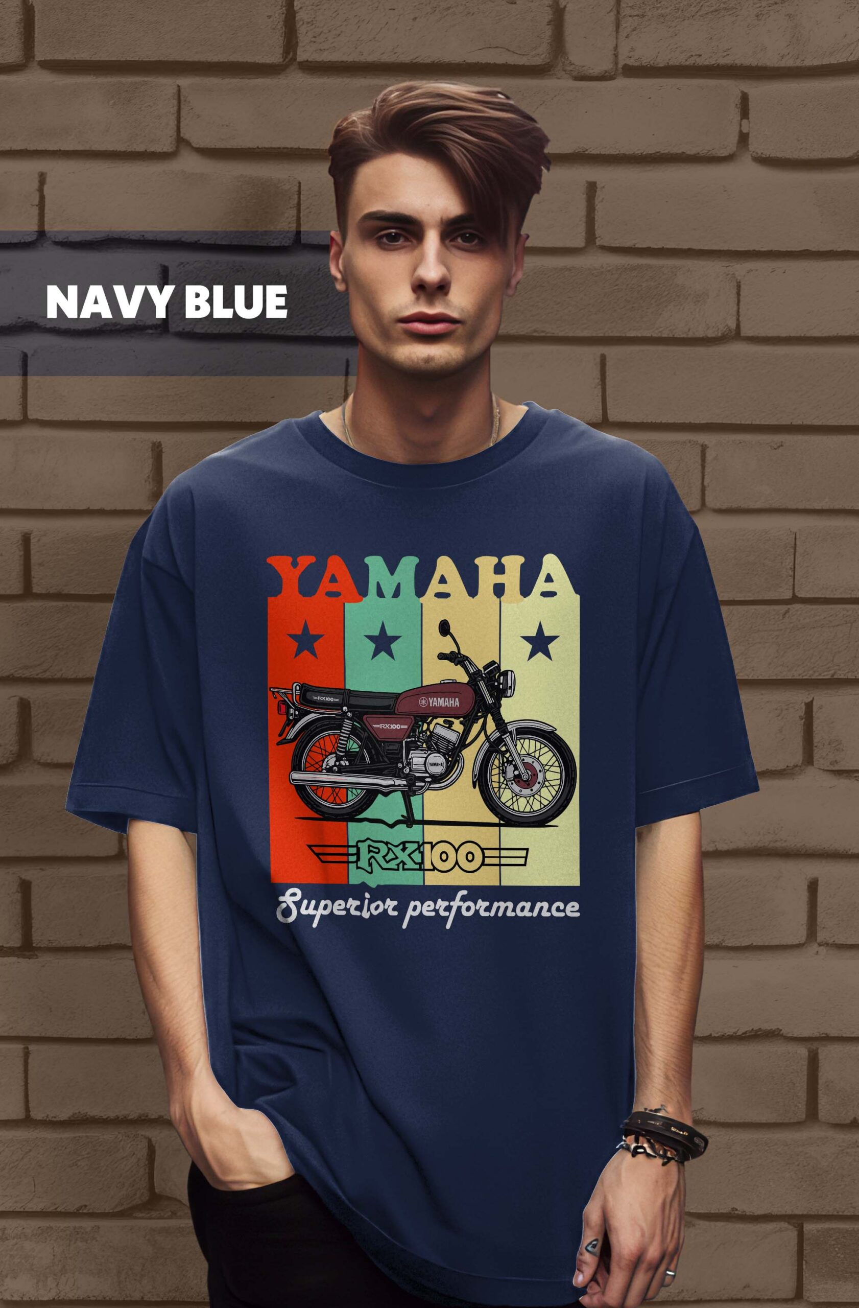 Yamaha RX100 Printed Oversized Tee | Premium 240GSM Fabric - Image 5