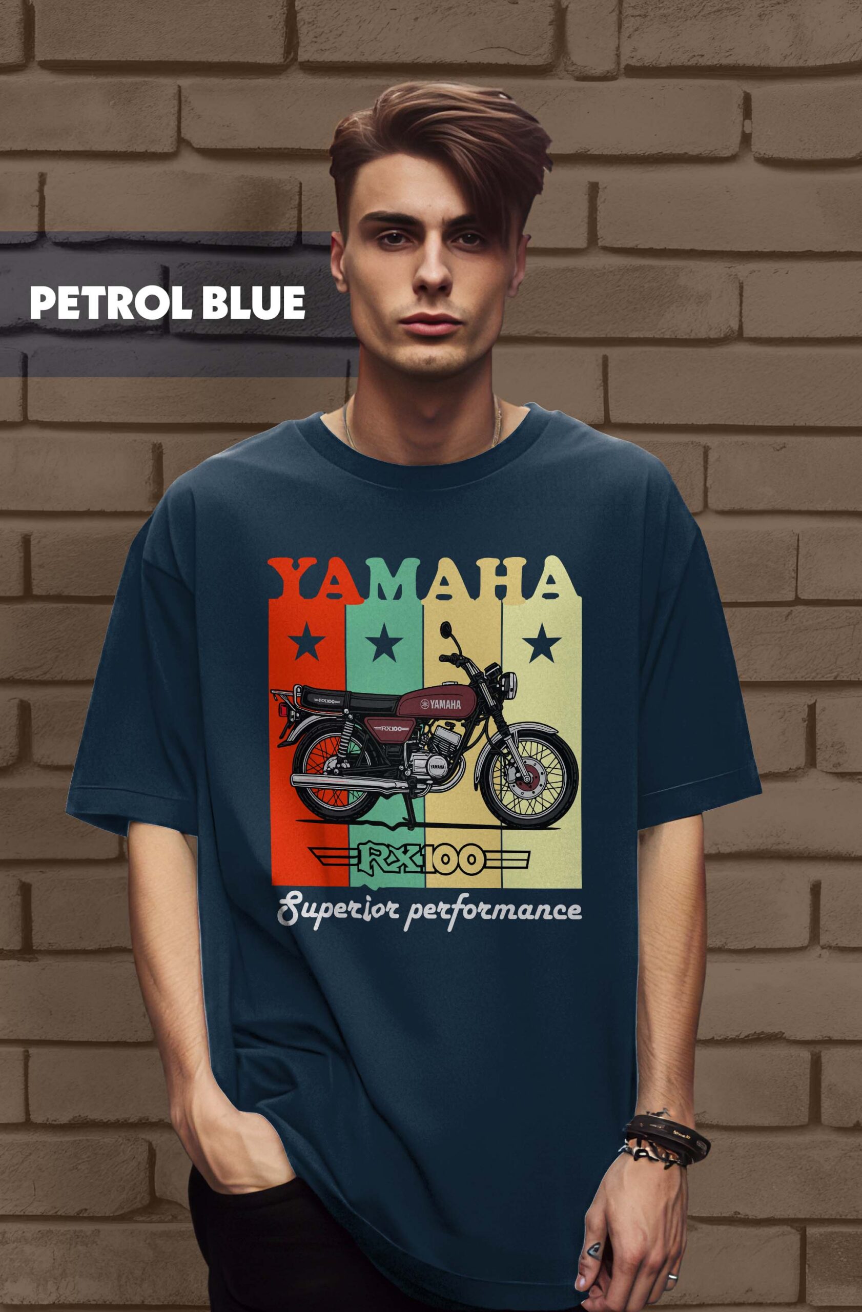 Yamaha RX100 Printed Oversized Tee | Premium 240GSM Fabric - Image 6