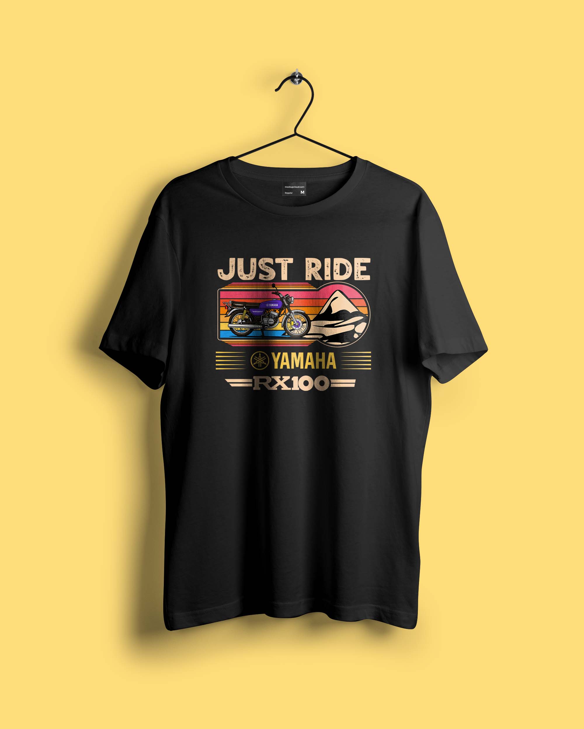 Just Ride | Yamaha rx100 Oversized Tshirt Front Print